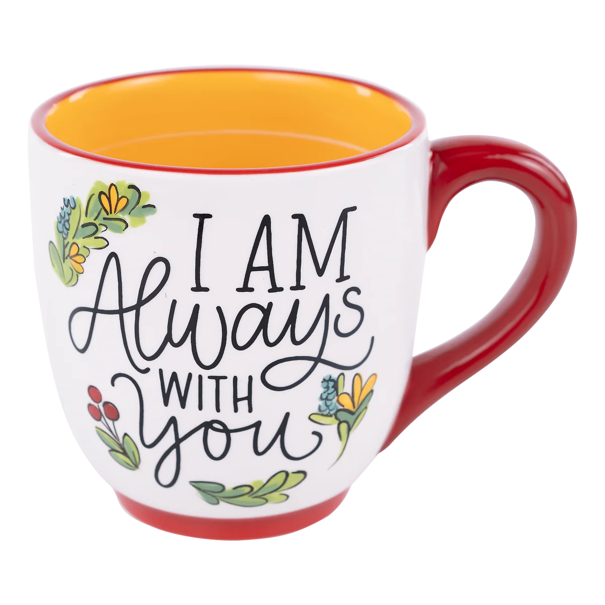 I Am Always With You Red Bird Wreath Mug