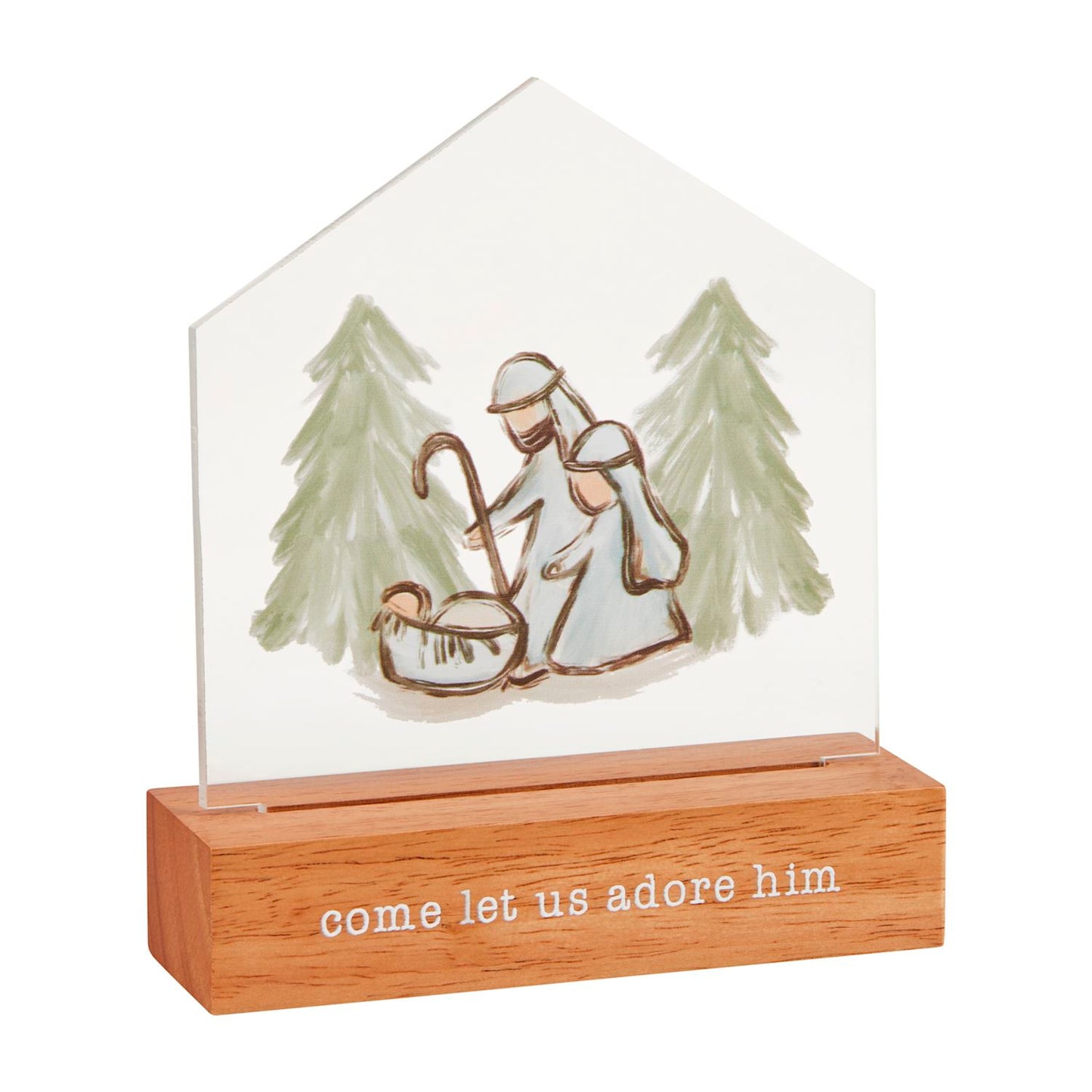 Manger LED Acrylic Xmas Sitter