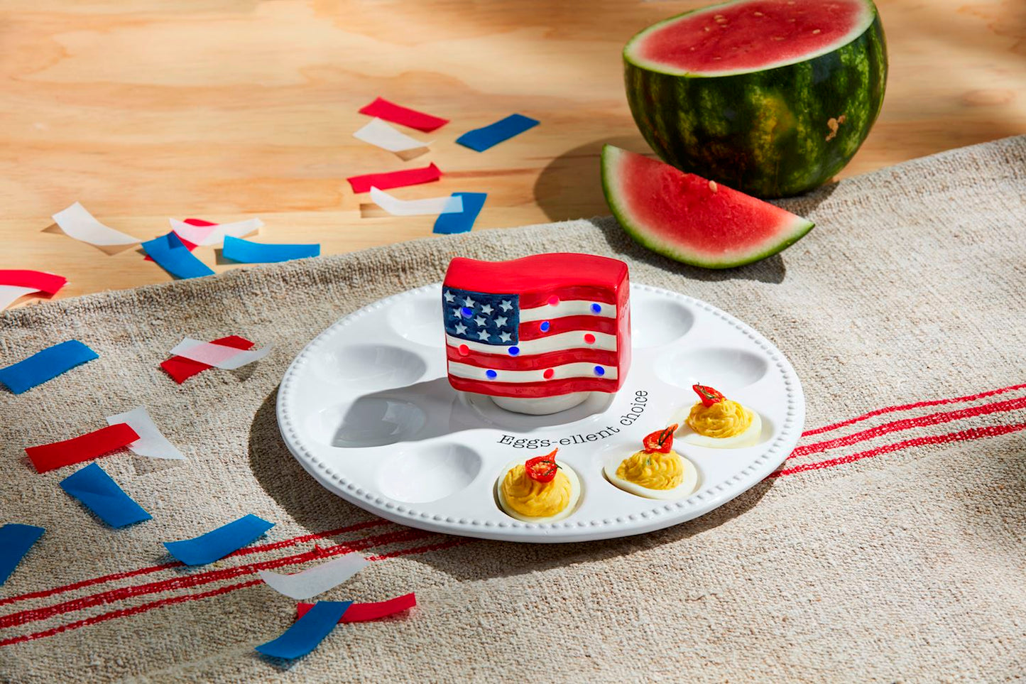 Americana Flag Light Up Sitter