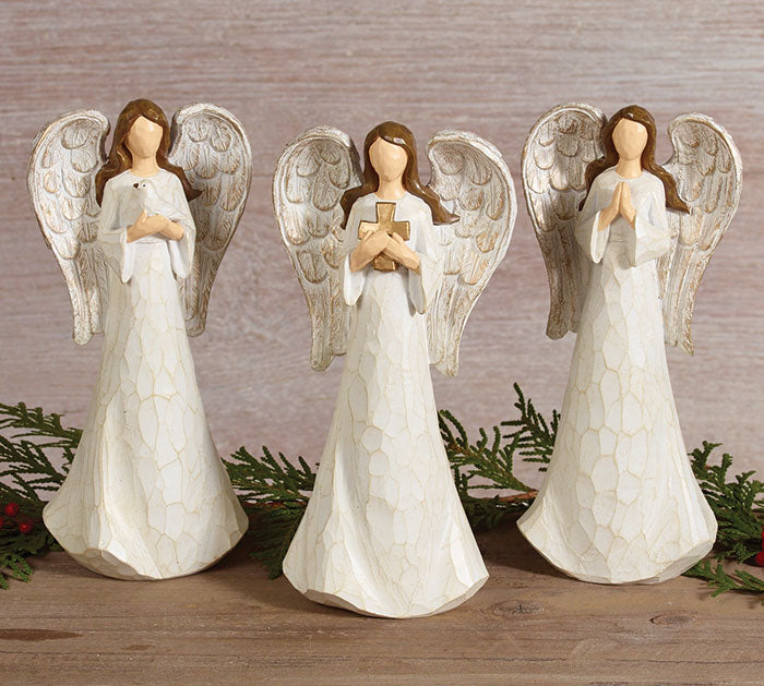 Figurine Carved Angel Assorted