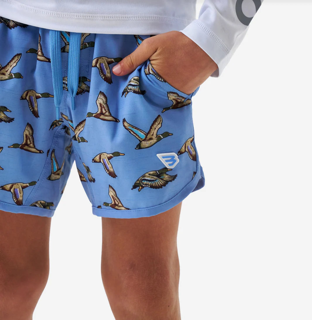 Youth Swim Trunk - Jumbo Mallards Blue