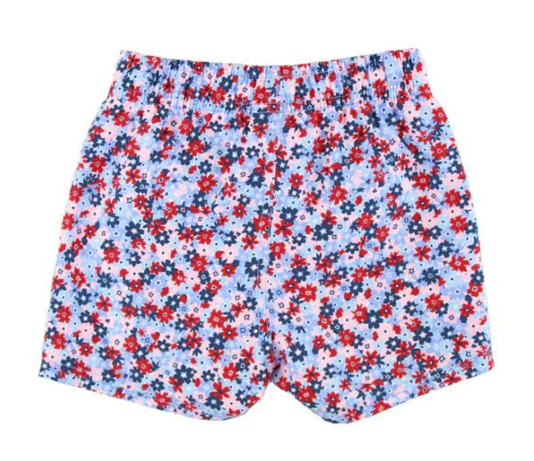 Swim Trunks-Red,Wht,Bloo : 4T