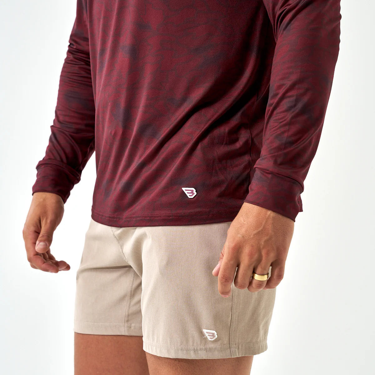 Performance Hoodie - Maroon Texas Camo