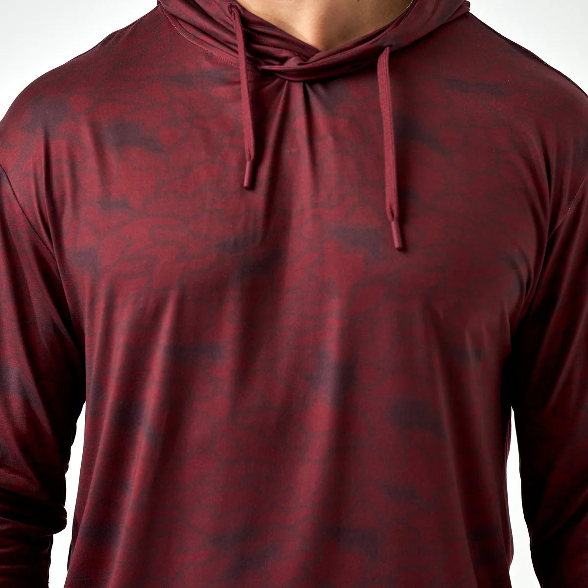 Performance Hoodie - Maroon Texas Camo
