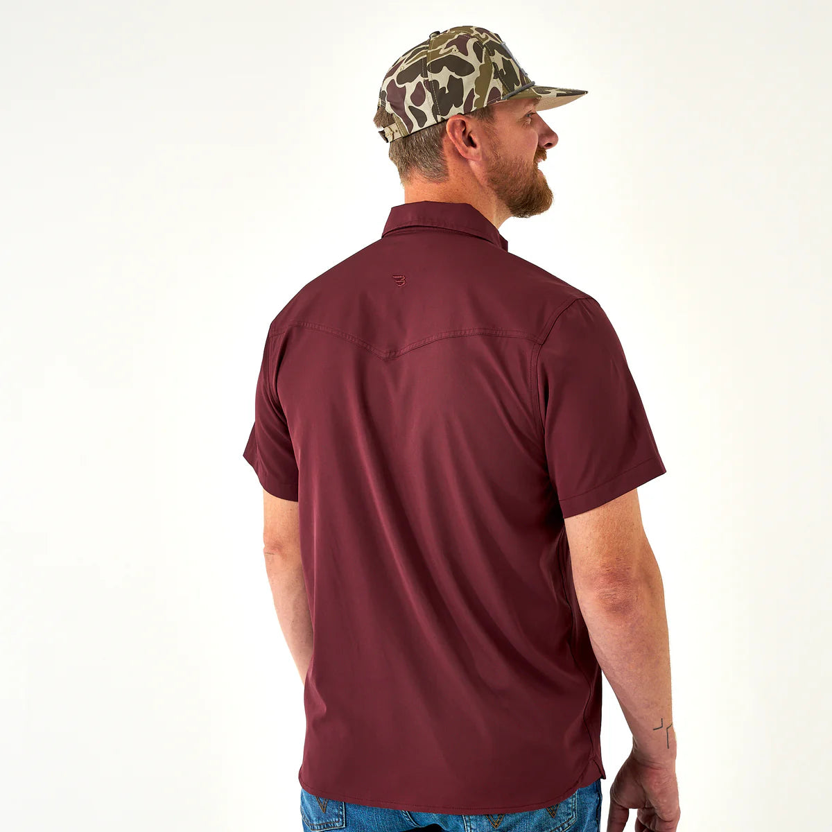 Performance Western Shirt - Maroon