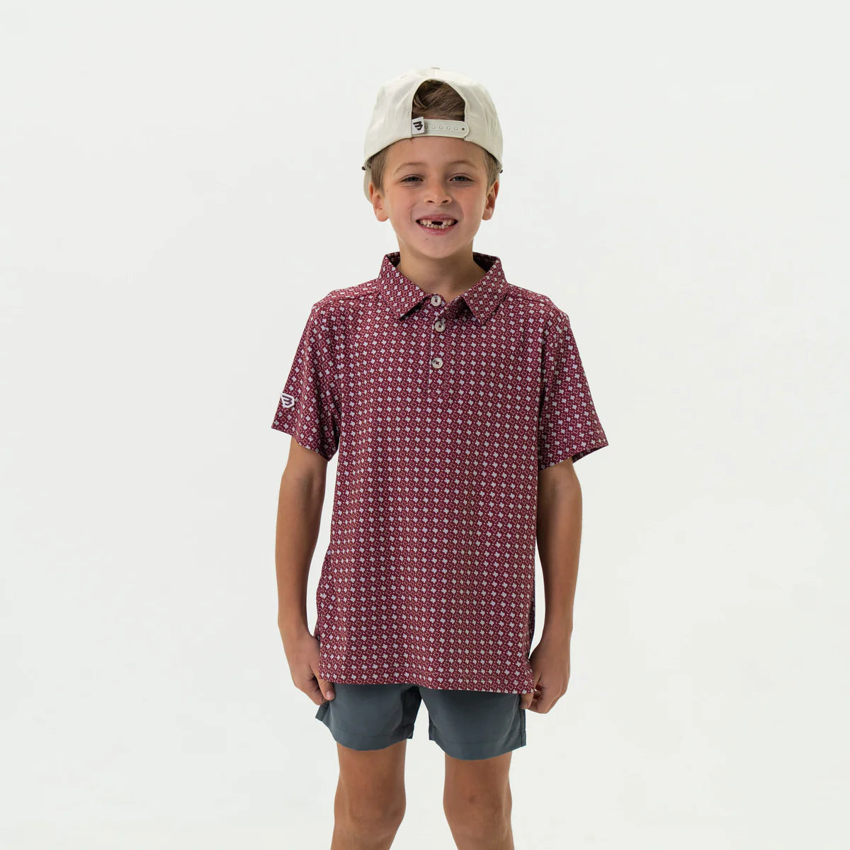 Youth Polo - Texas Maroon