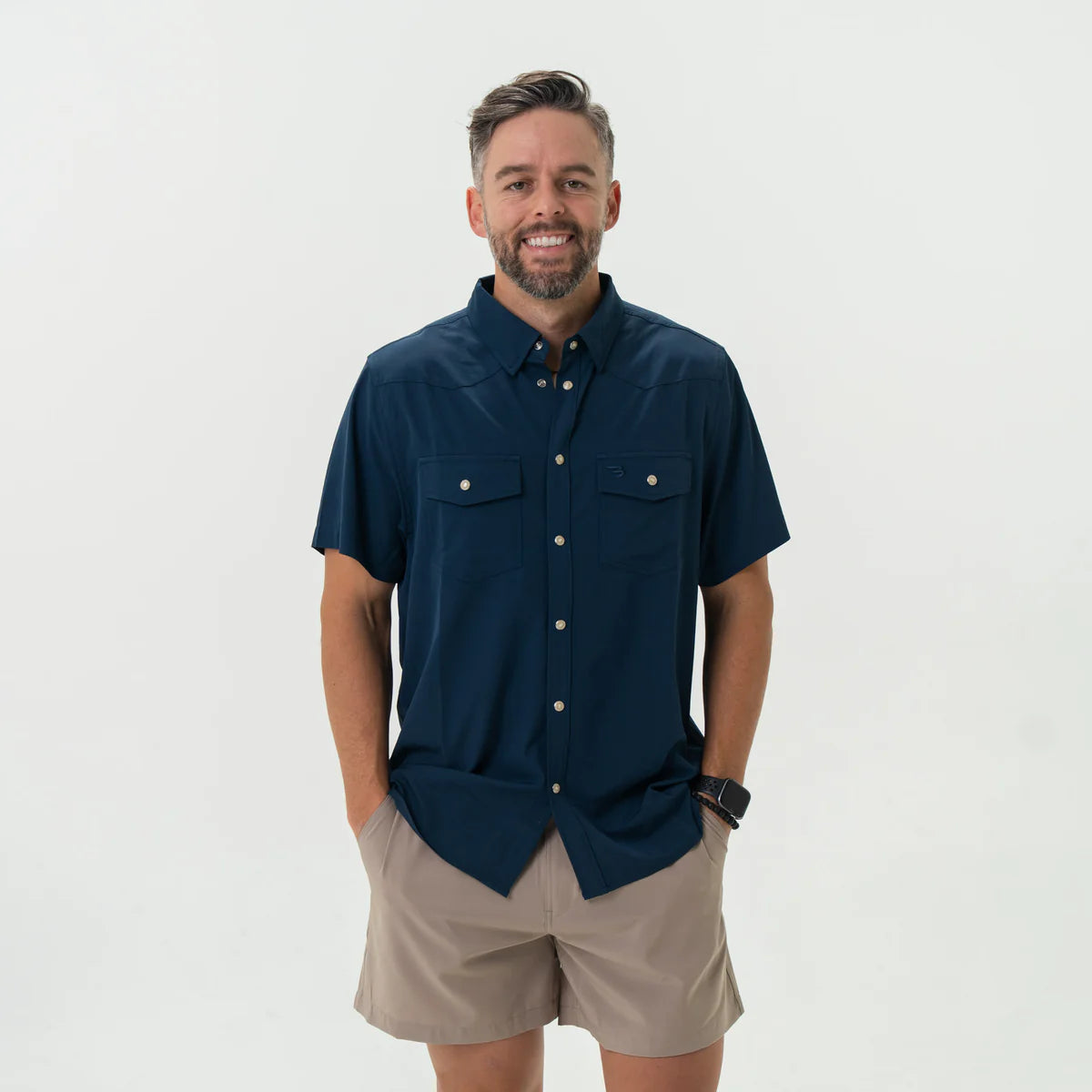 Performance Western Shirt - Navy