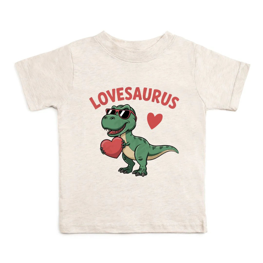 Lovesaurus Valentine's Day SS - Natural