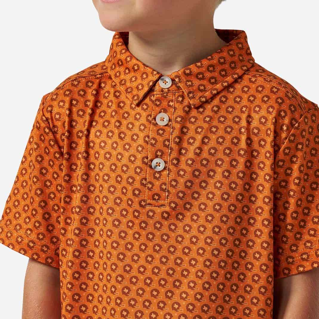 Youth Polo - Vintage Helmets - Orange