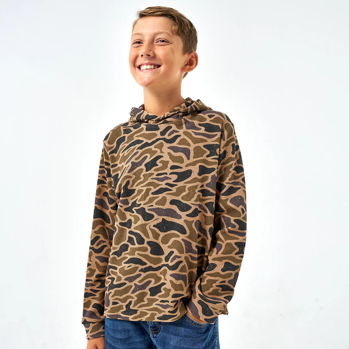 Youth - Thermal Hoodie - Gauge Camo