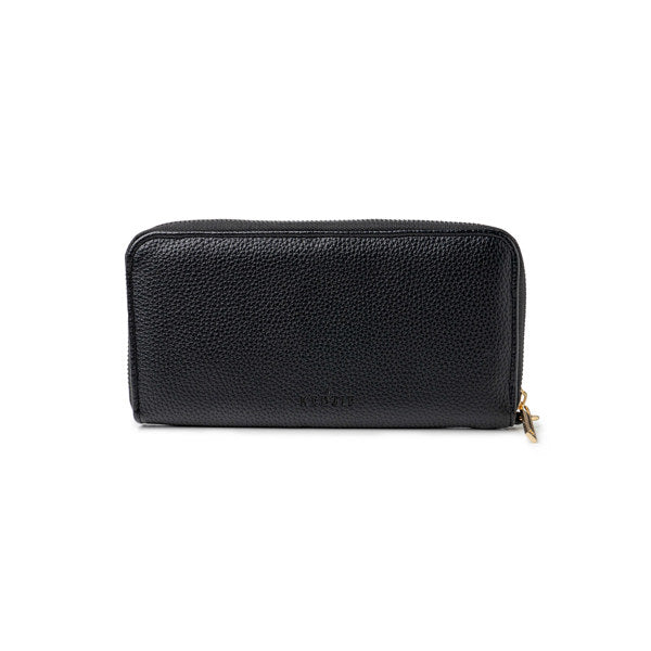 Kedzie Eclipse Zip-Around Clutch (Black)