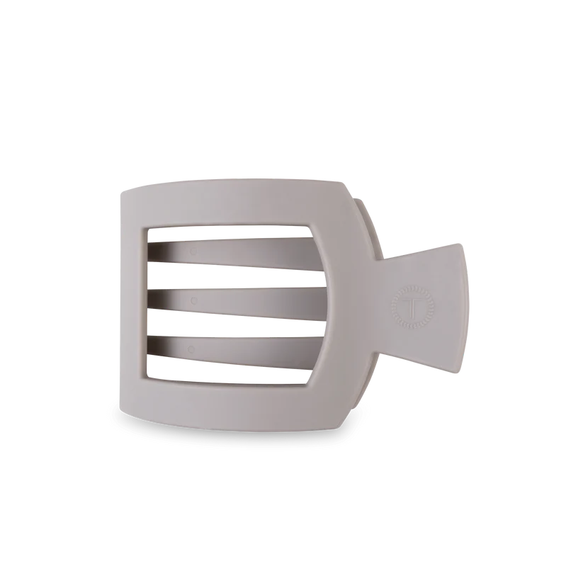 Open Hair Clip | Med. | Silver Flames