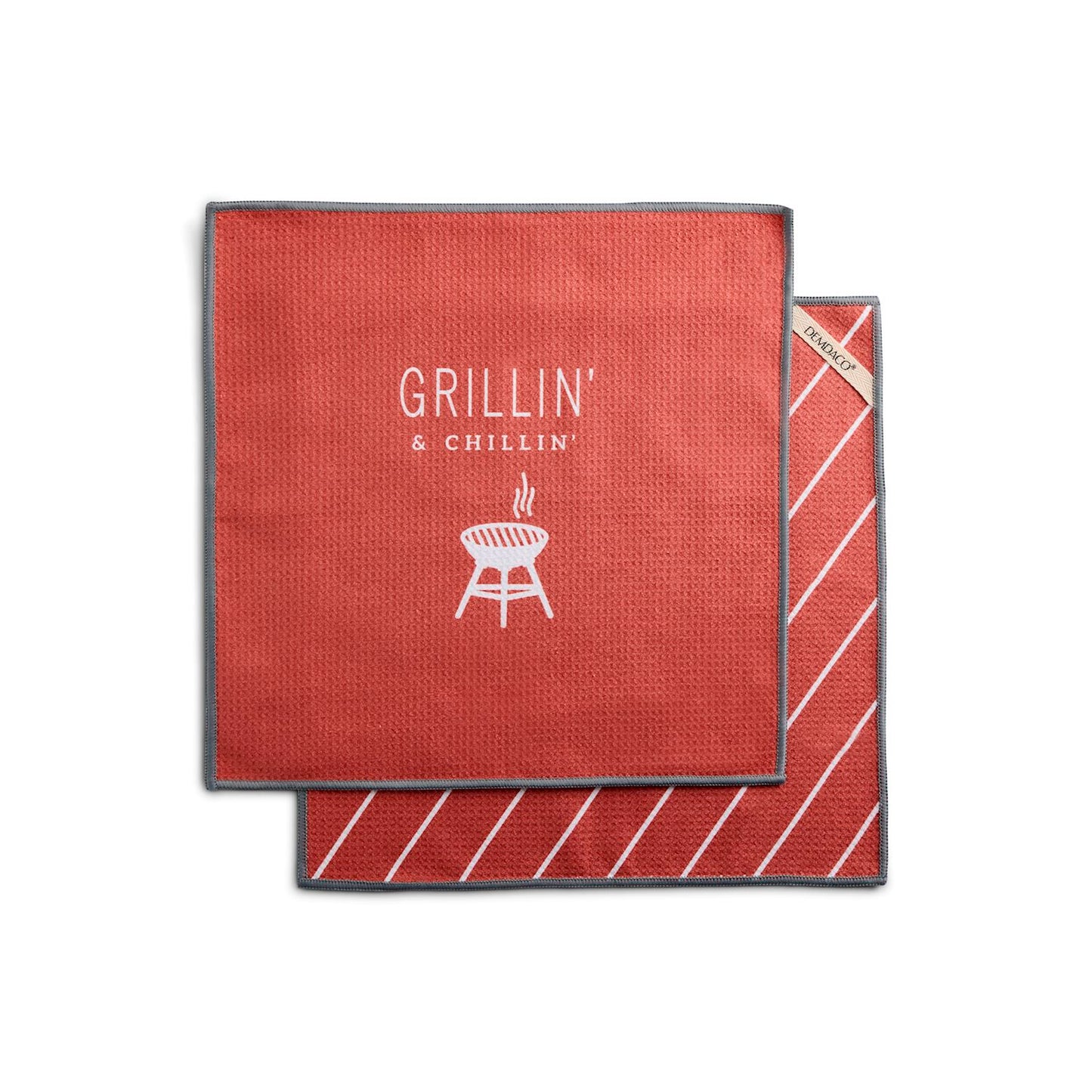Grillin' & Chillin' Absorbent Go Anywhere Towels Set of 2 - 14in