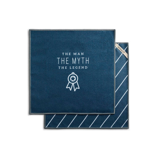 Man Myth Legend Absorbent Go Anywhere Towels Set of 2 - 14in