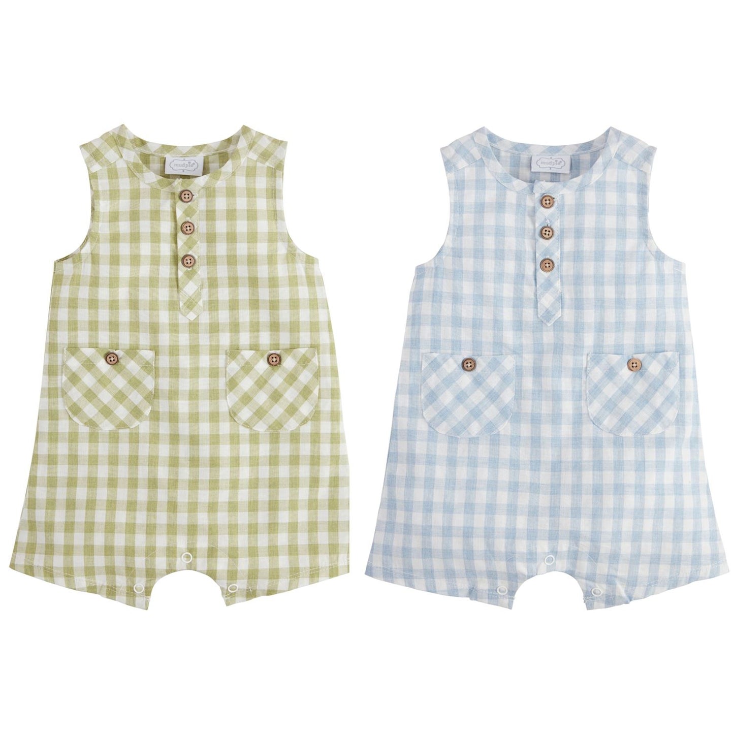 Gingham Shortall - Green