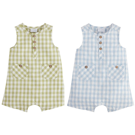 Gingham Shortall - Green