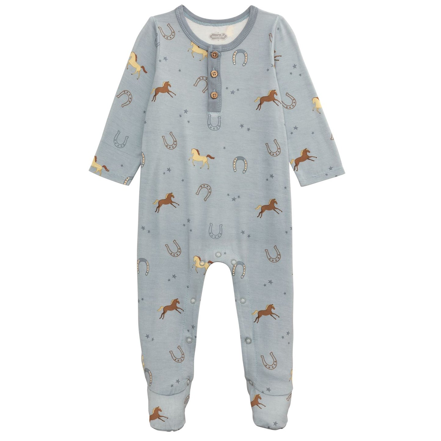 Blue Horseshoe Print Sleeper