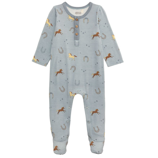 Blue Horseshoe Print Sleeper