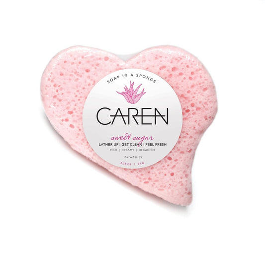 Soap Sponge - Sweet Sugar Pink Heart