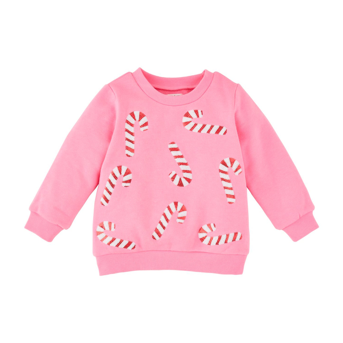 Pink Candy Cane Sparkle Sweatshirt