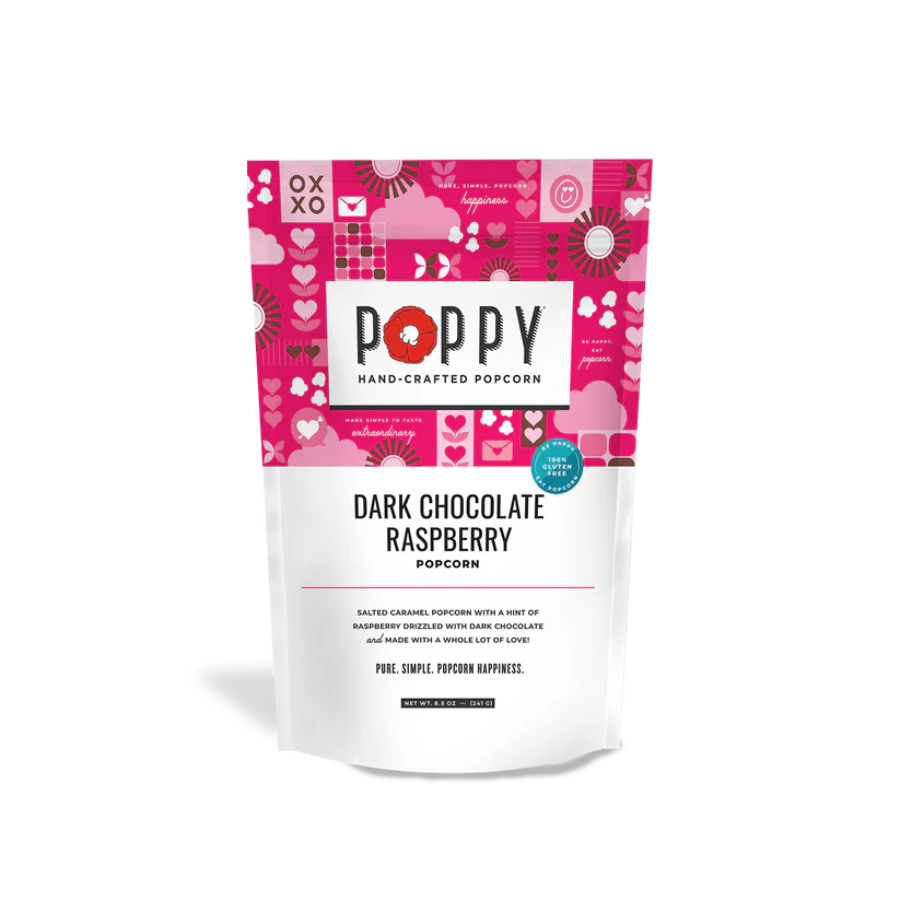 Poppy Popcorn - Dark Chocolate Raspberry