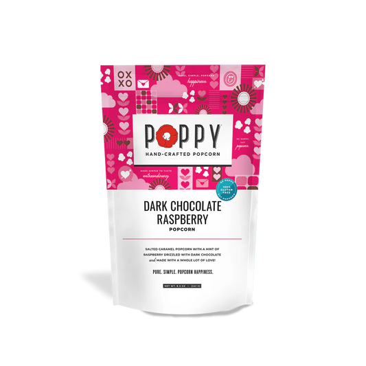Poppy Popcorn - Dark Chocolate Raspberry