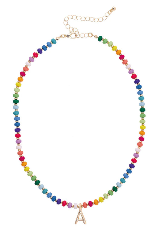 Ruthie Rainbow Beaded Children's Necklace