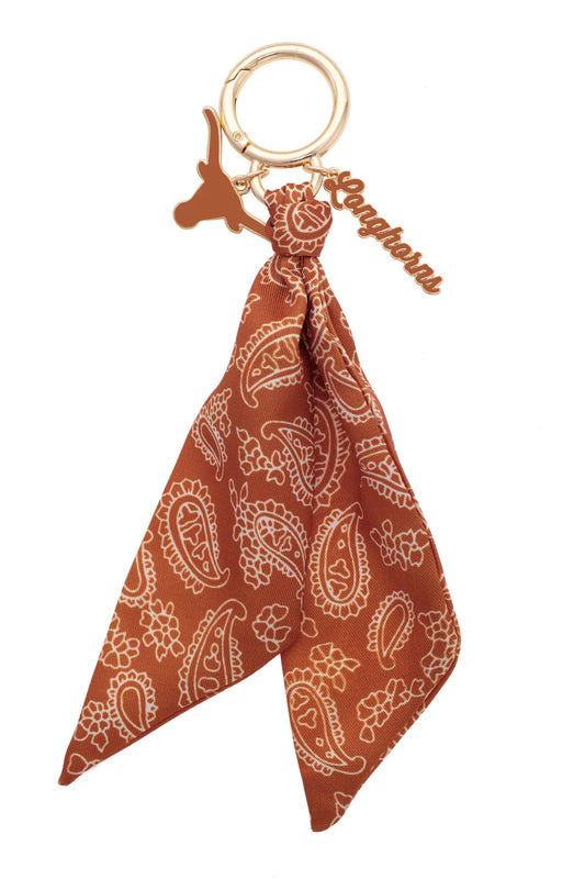 Texas Longhorns Logo Bandana Bag Charm