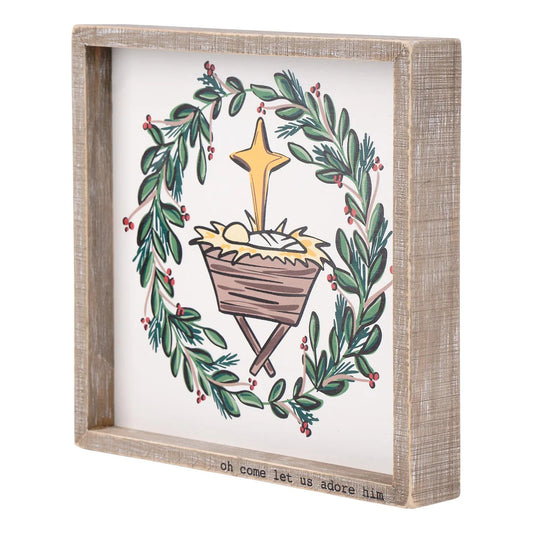 Nativity Wreath Board Small