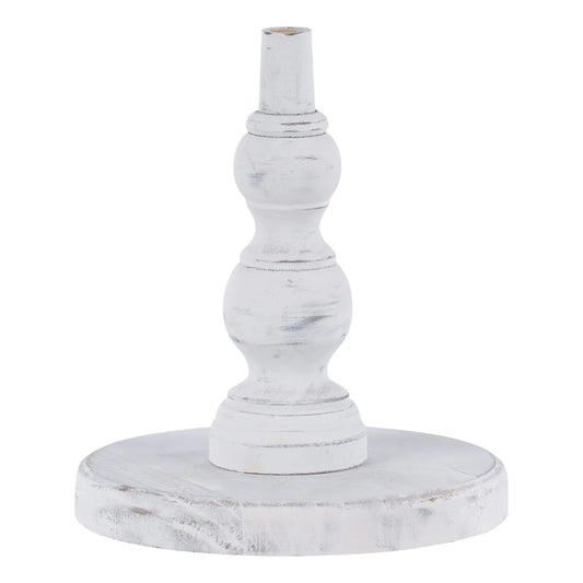 Wood Base for Toppers - White