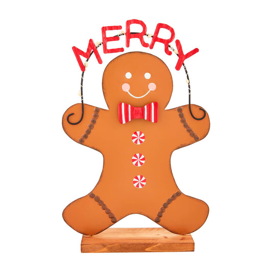 Tin Gingerbread Sitter (Large)