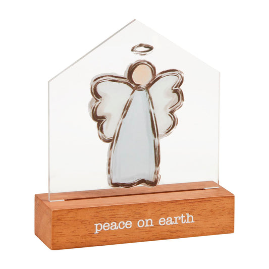Angel LED Acrylic Xmas Sitter