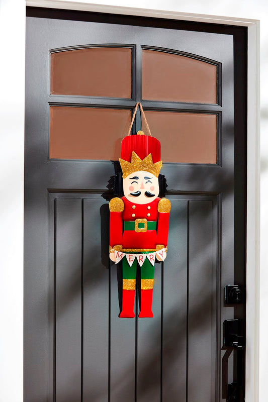 Tin Nutcracker Door Hanger