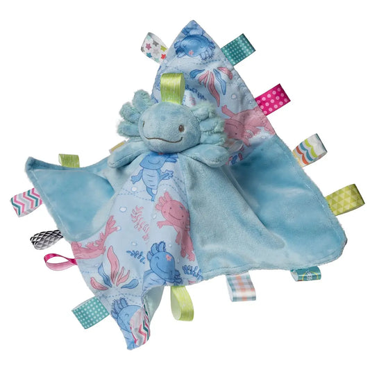 Taggies Fizzy Axolotl Character Blanket – 13×13