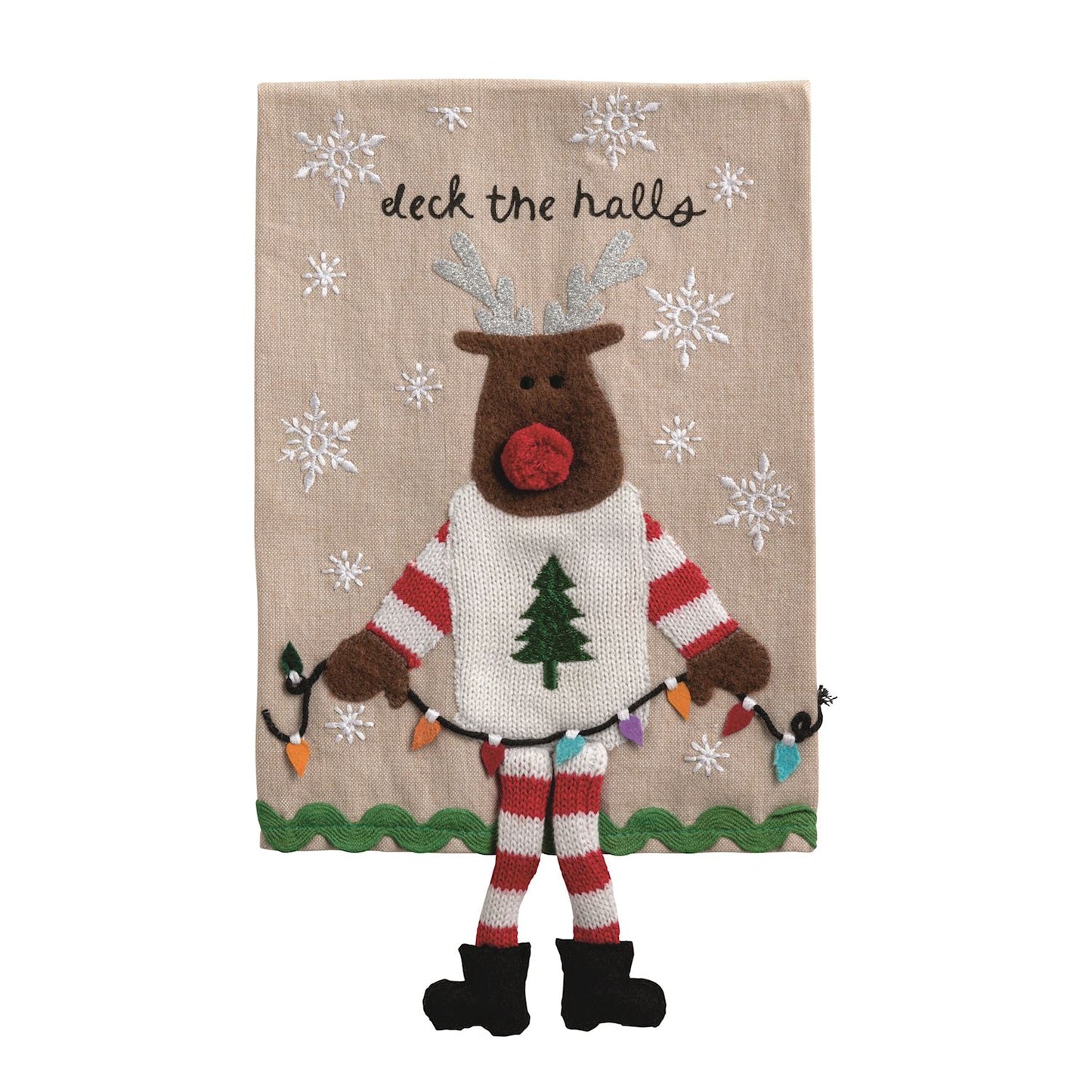 Reindeer Dangle Leg Towel