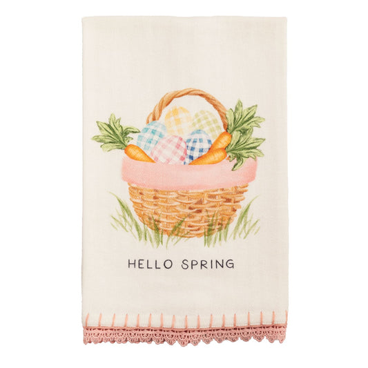 Hello Spring Trim Towels