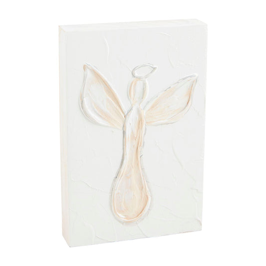 Angel White Plaque