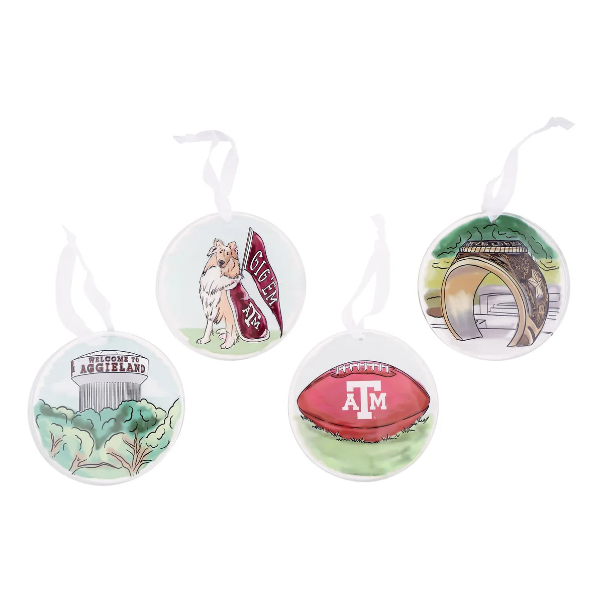 Texas A&M Ornament - Assorted Individual