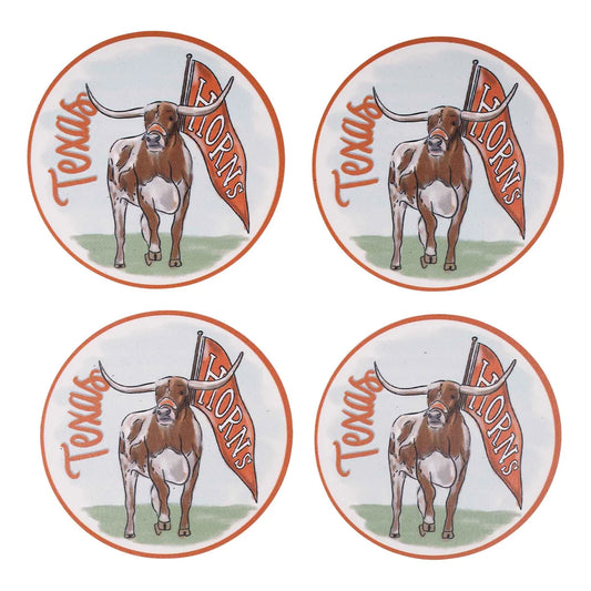 Texas Mascot Coaster Set/4