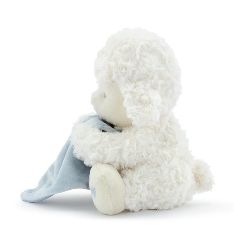 Jesus Loves Me Blue Mechanical Lamb - 5x8.5in