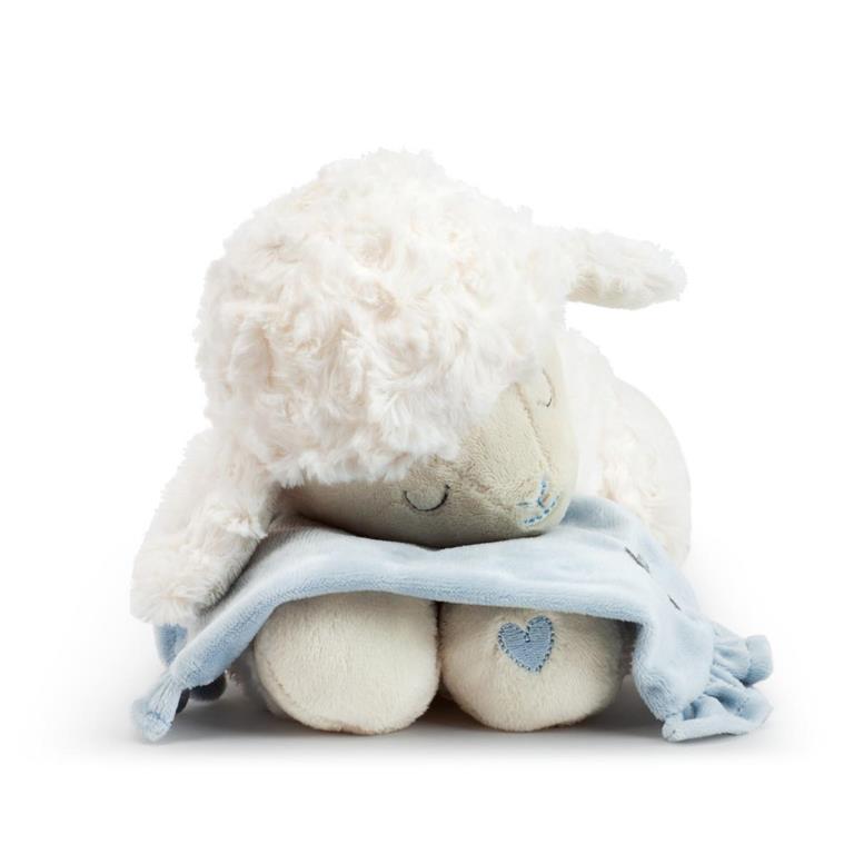 Goodnight Prayer Blue Mechanical Lamb - 10x6in
