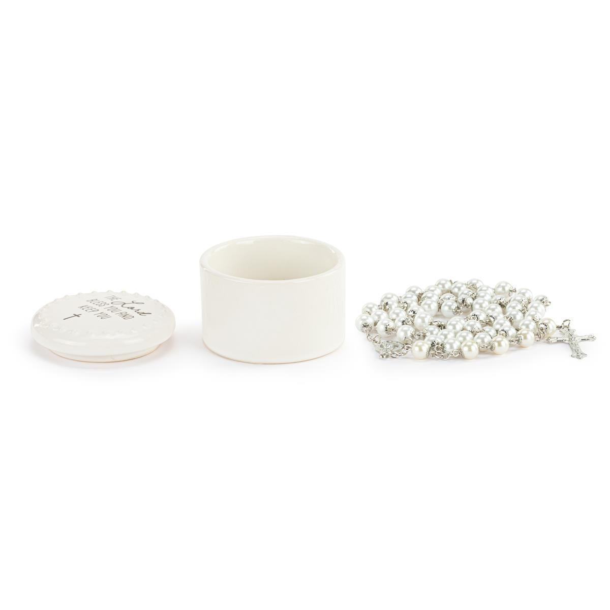 Lord Bless You Trinket Box & Rosary - 18in