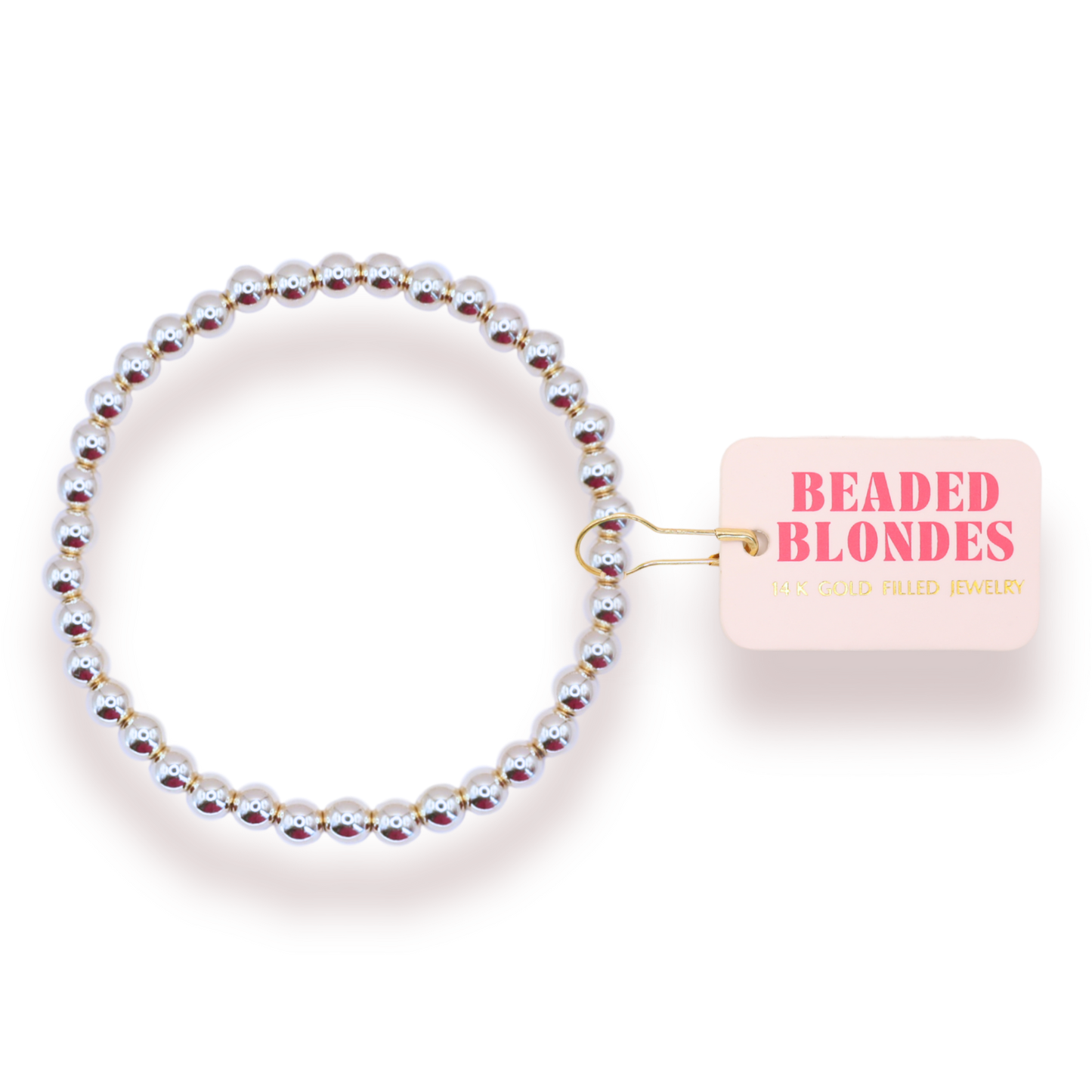 5MM Silver Beaded Bracelet