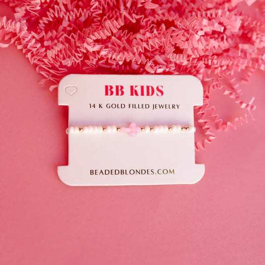 Pink Cross Sprinkle Bracelet