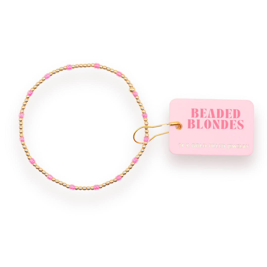 Hot Pink Dainty Poppi Bracelet