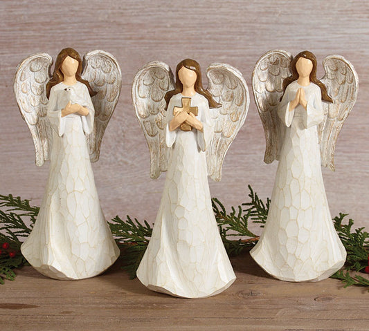 Figurine Carved Angel Assorted