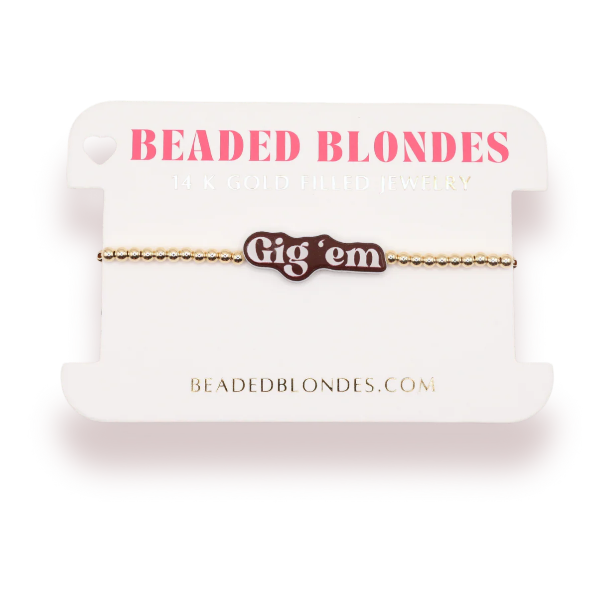 Gig Em Bracelet/ Gold