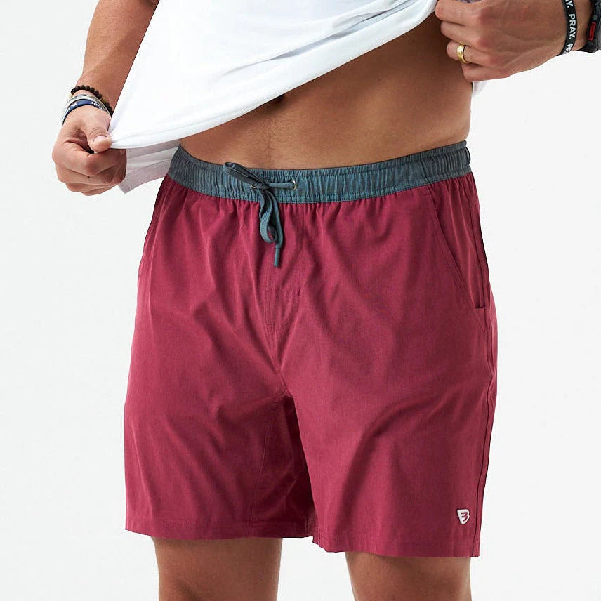 Athletic Short - Cardinal - Topo Desert Camo Liner