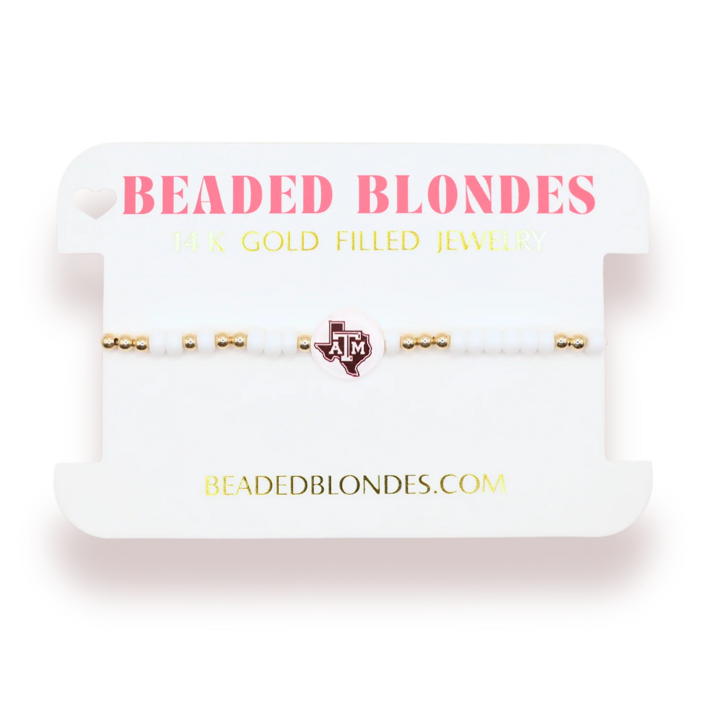 TAMU/Aggies Logo Bracelet/ Sprinkle