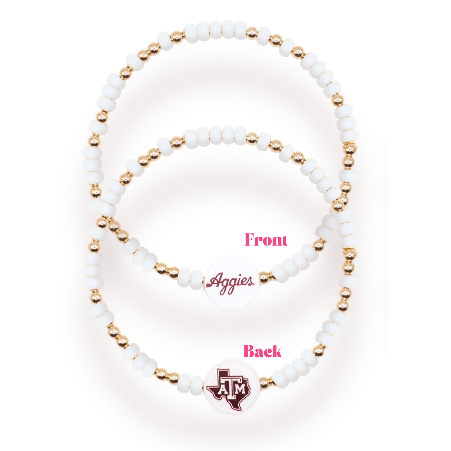 TAMU/Aggies Logo Bracelet/ Sprinkle